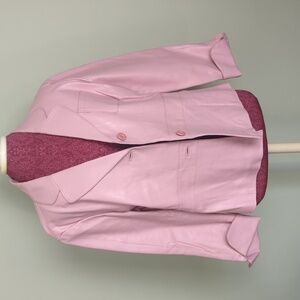 AMI Heather‎ Leather Jacket, US L